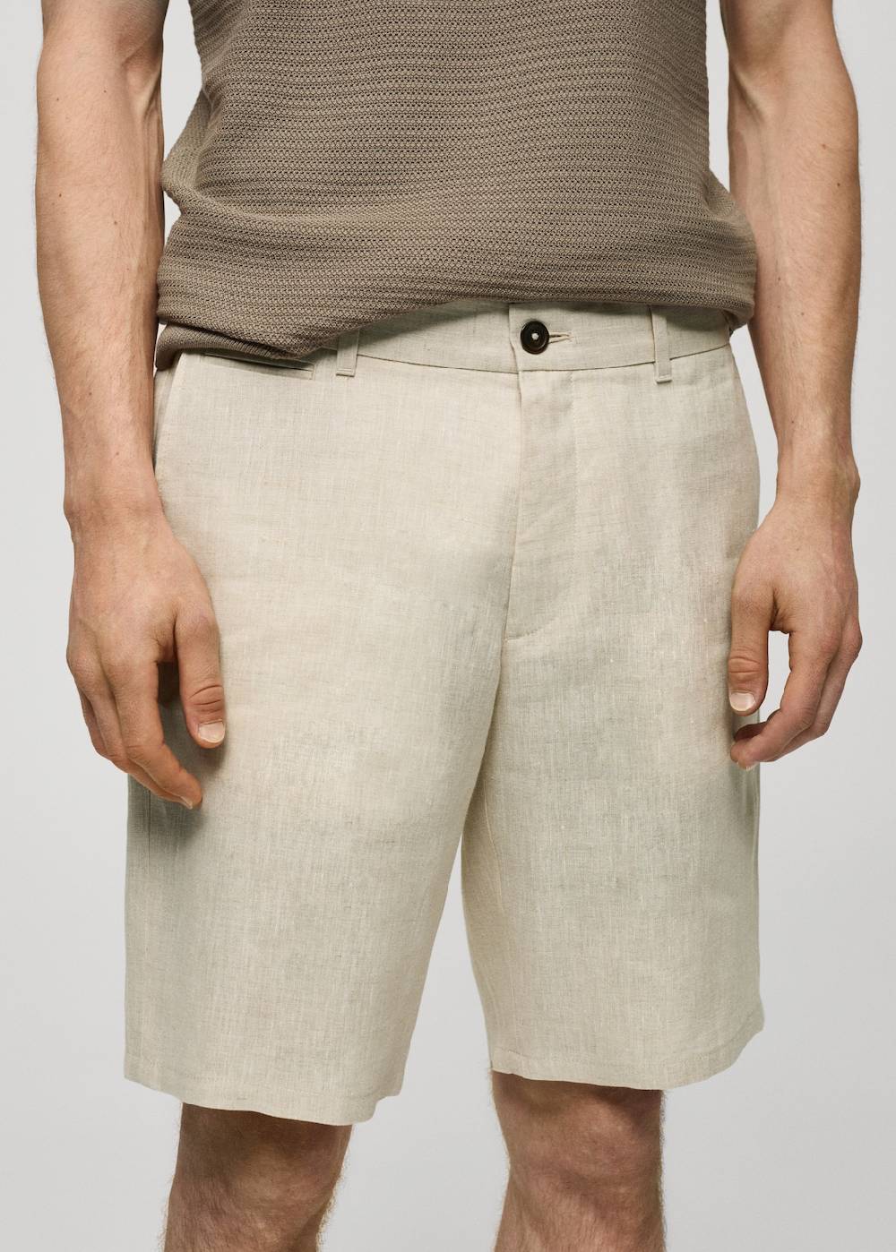 Mango Slim-Fit-Bermudashorts aus 100 % Leinen Black Friday