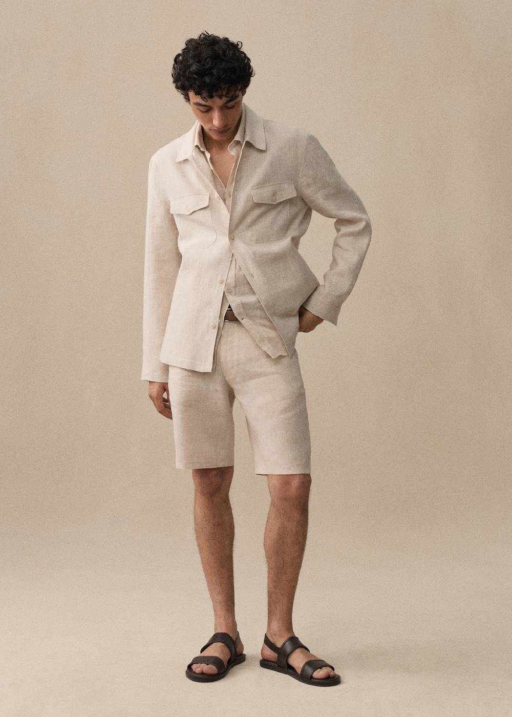 Mango Slim-Fit-Bermudashorts aus 100 % Leinen Black Friday