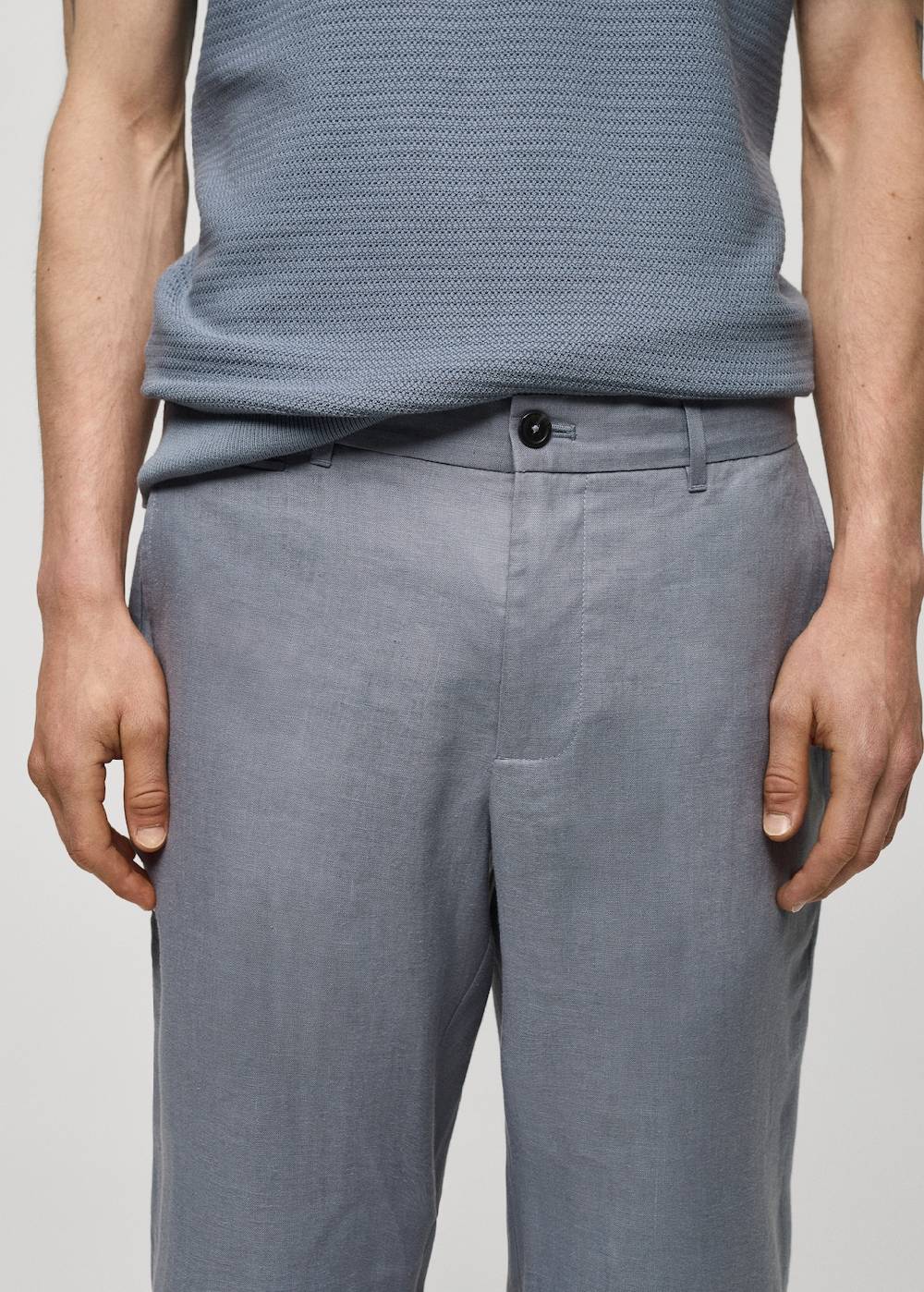 Mango Slim Fit-Hose aus 100 % Leinen Osterangebot
