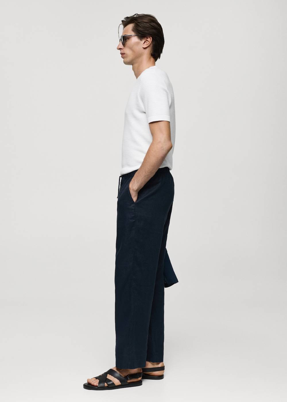 Mango Strick-T-Shirt aus Tencel mit Zopfmuster Muttertagsangebot