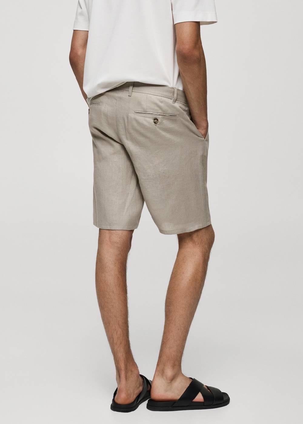 Mango Slim-Fit-Bermudashorts aus 100 % Leinen Vatertagsangebot