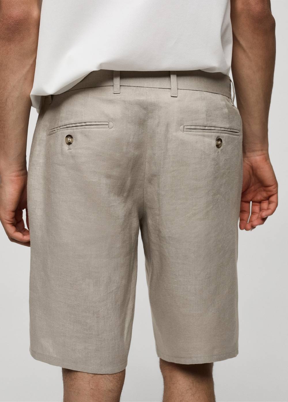 Mango Slim-Fit-Bermudashorts aus 100 % Leinen Vatertagsangebot