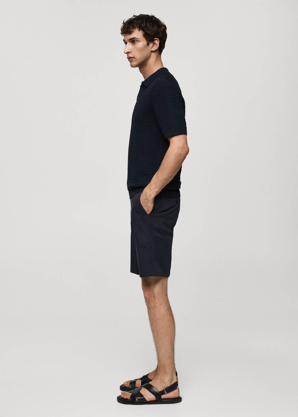 Mango Slim-Fit-Bermudashorts im Chino-Stil aus Baumwolle Jubiläumsangebot