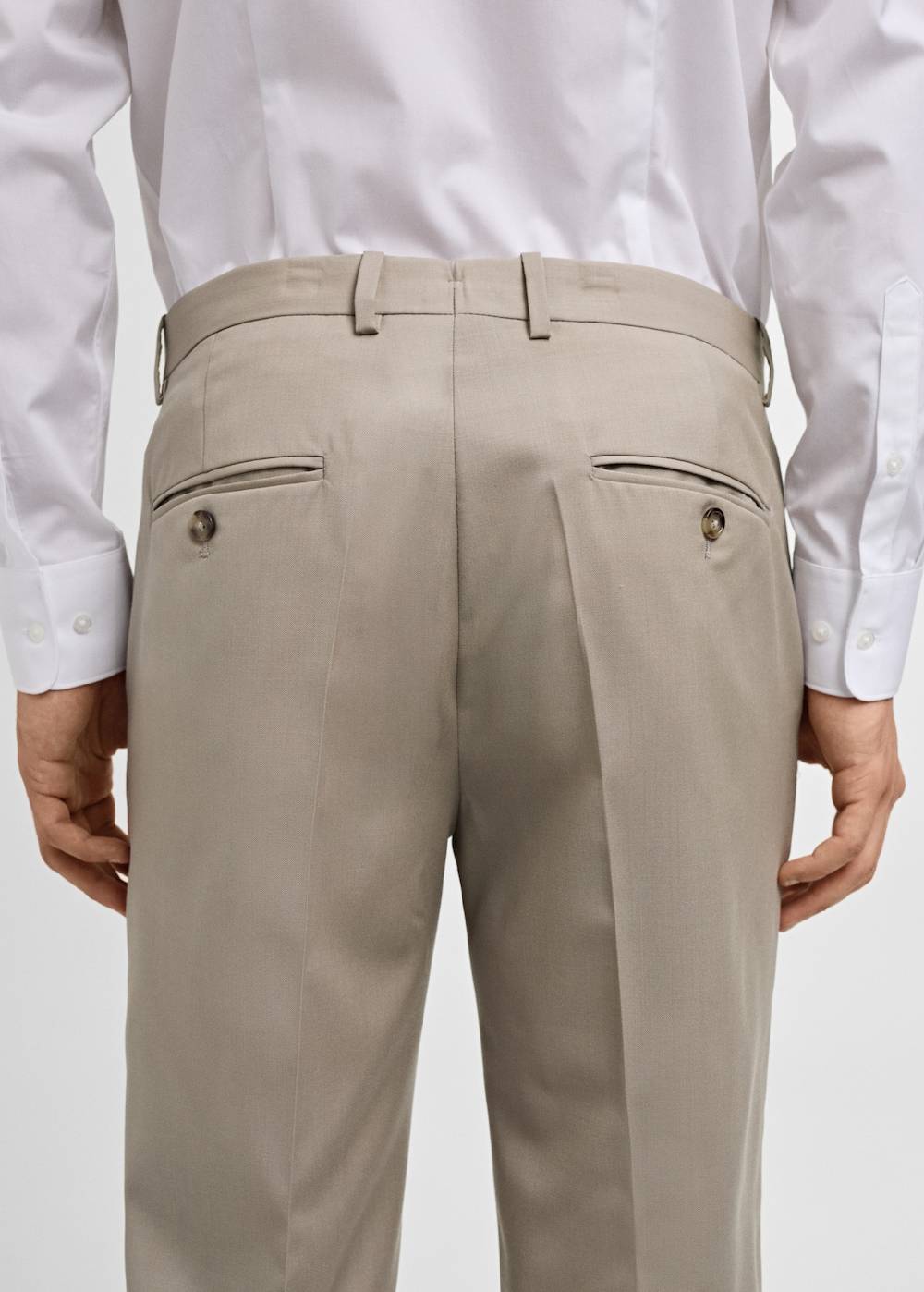 Mango Slim-Fit-Anzughose aus 100 % Schurwolle Heißer Verkauf