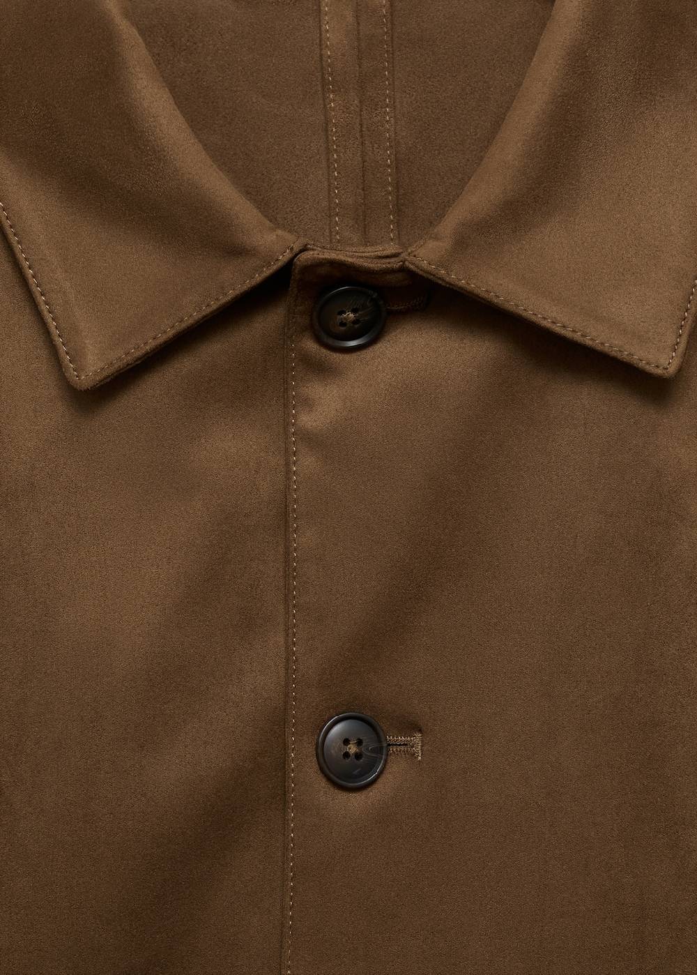 Mango Overshirt mit Wildleder-Effekt und Taschen Online Outlet
