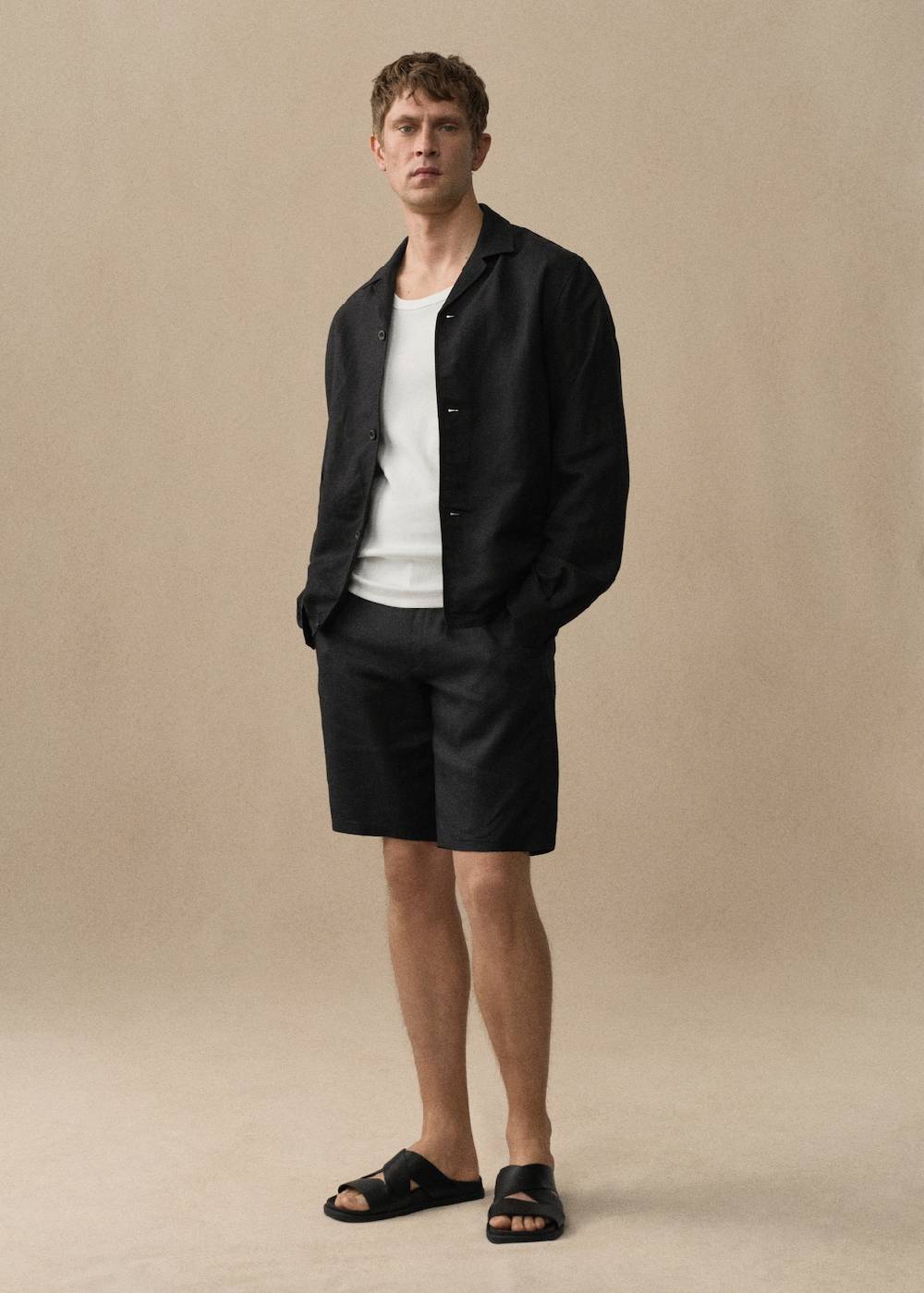 Mango Slim-Fit-Bermudashorts aus 100 % Leinen Saisonale Angebote