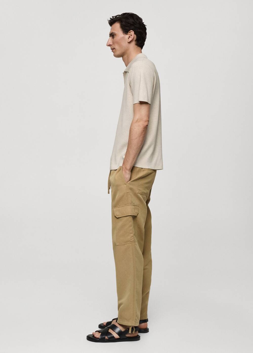 Mango Texturiertes Strick-Poloshirt aus Baumwolle Kauf eins, bekomm eins gratis