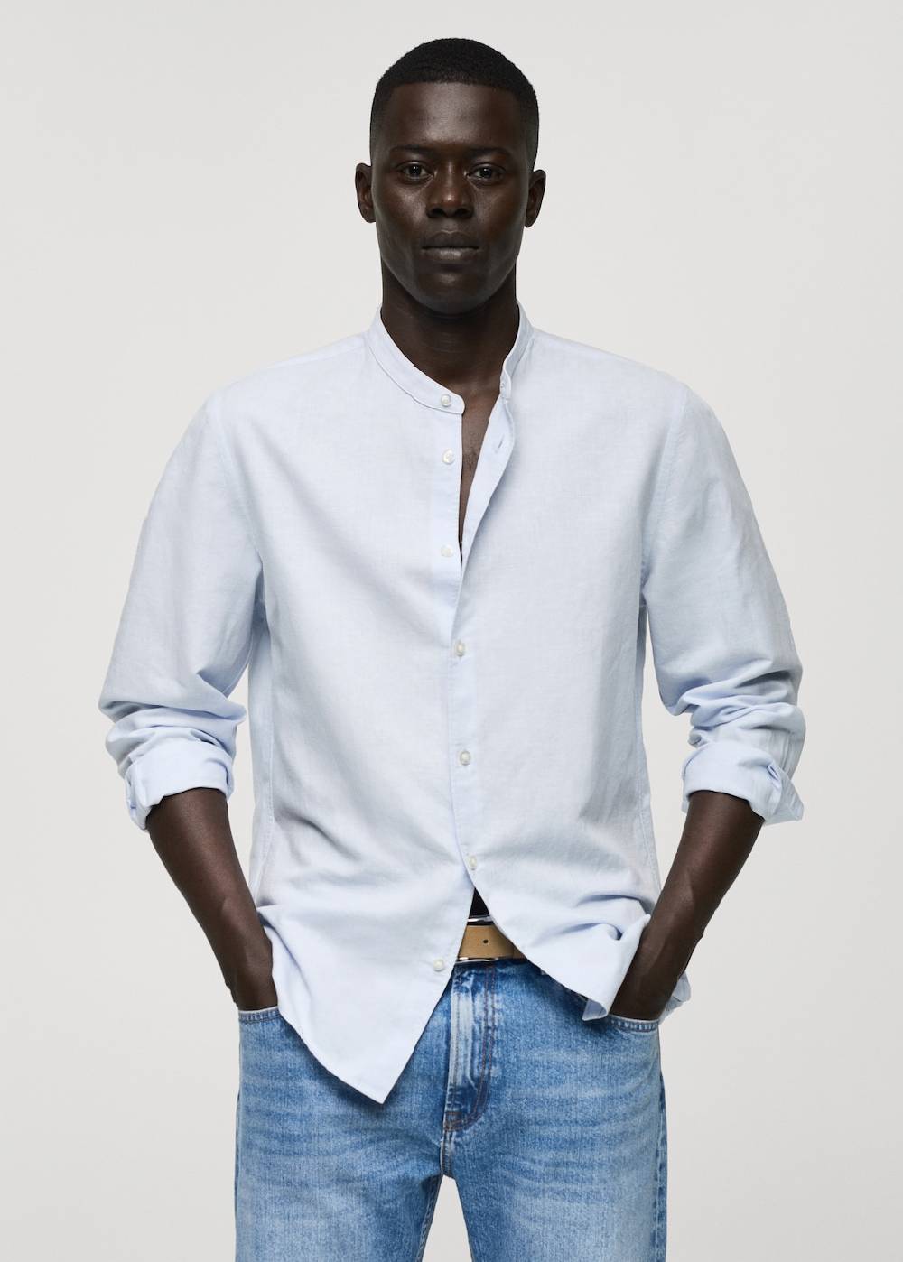 Mango Classic Fit-Leinenhemd