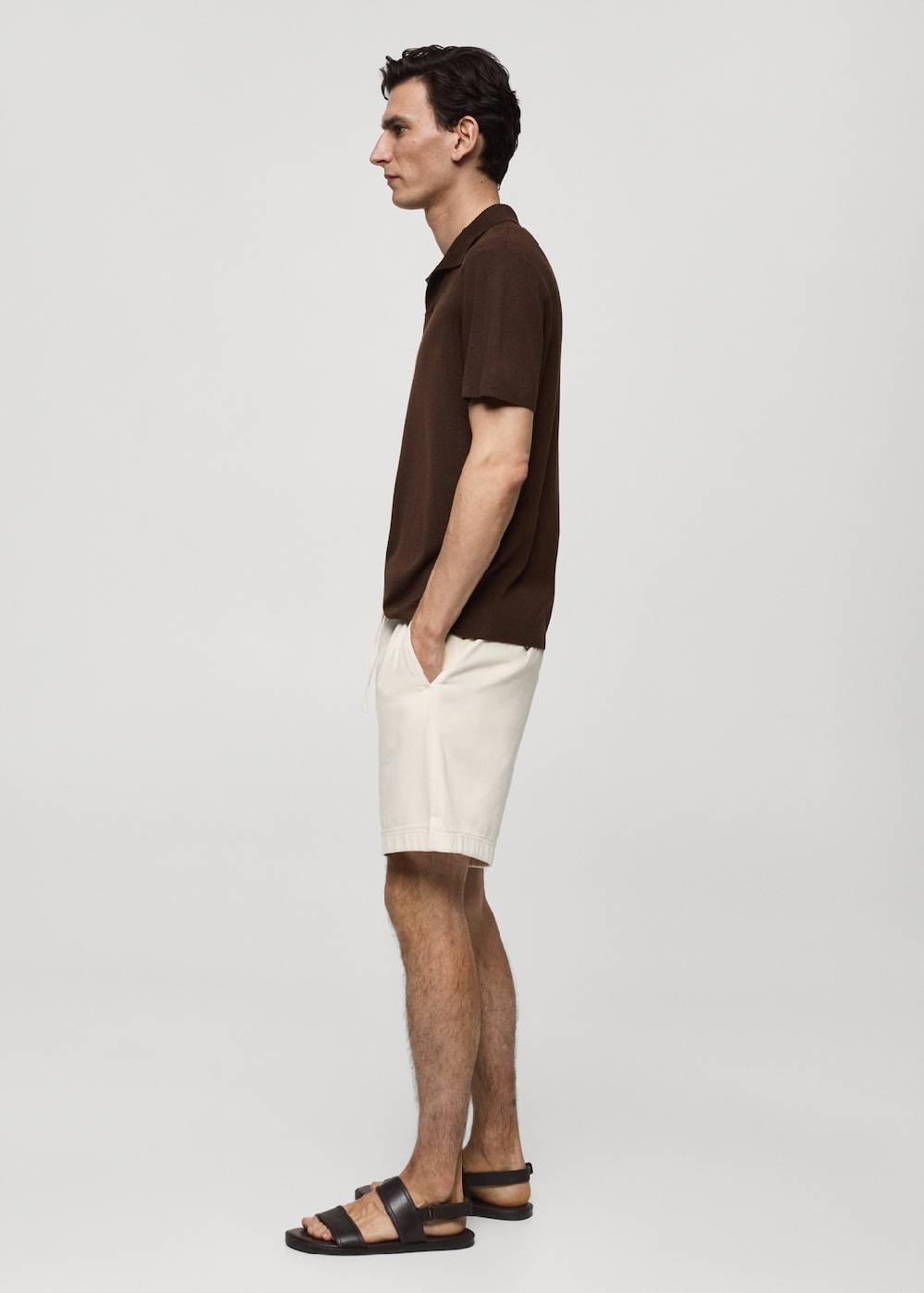 Mango Texturiertes Strick-Poloshirt aus Baumwolle VIP-Rabatte
