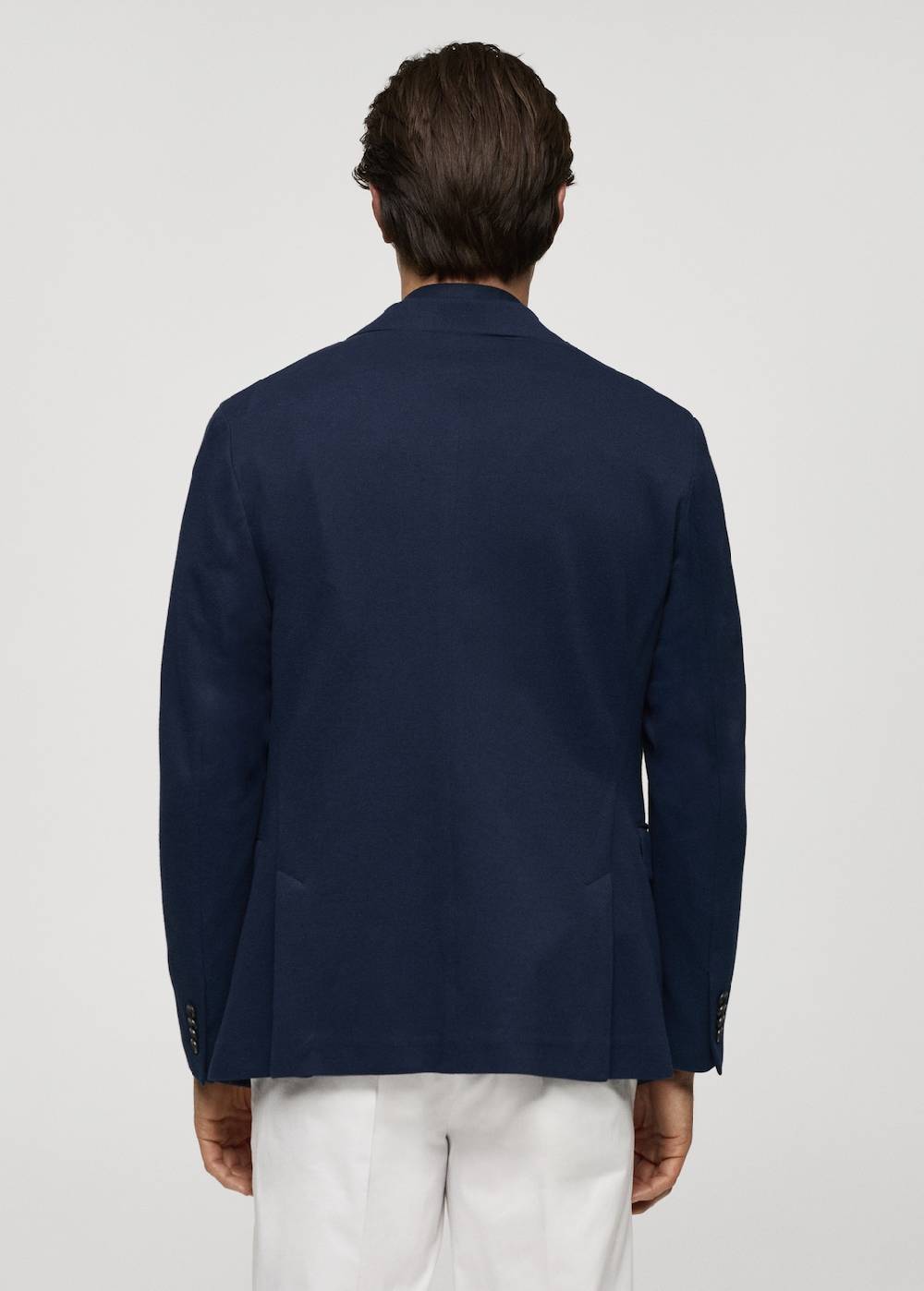 Mango Strukturierter Slim Fit-Baumwollblazer Kostenlose Rückgabe