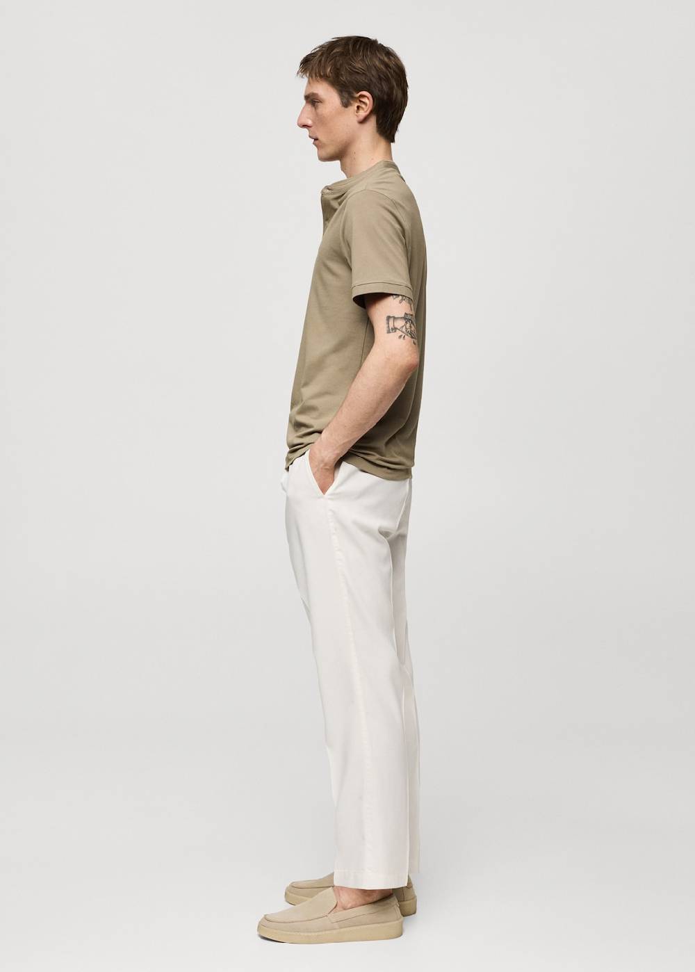 Mango Bundfaltenhose aus Lyocell mit Baumwolle JETZT KAUFEN