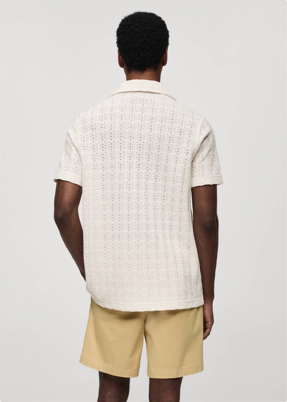 Mango Strickhemd im Häkel-Style Neueste Stile