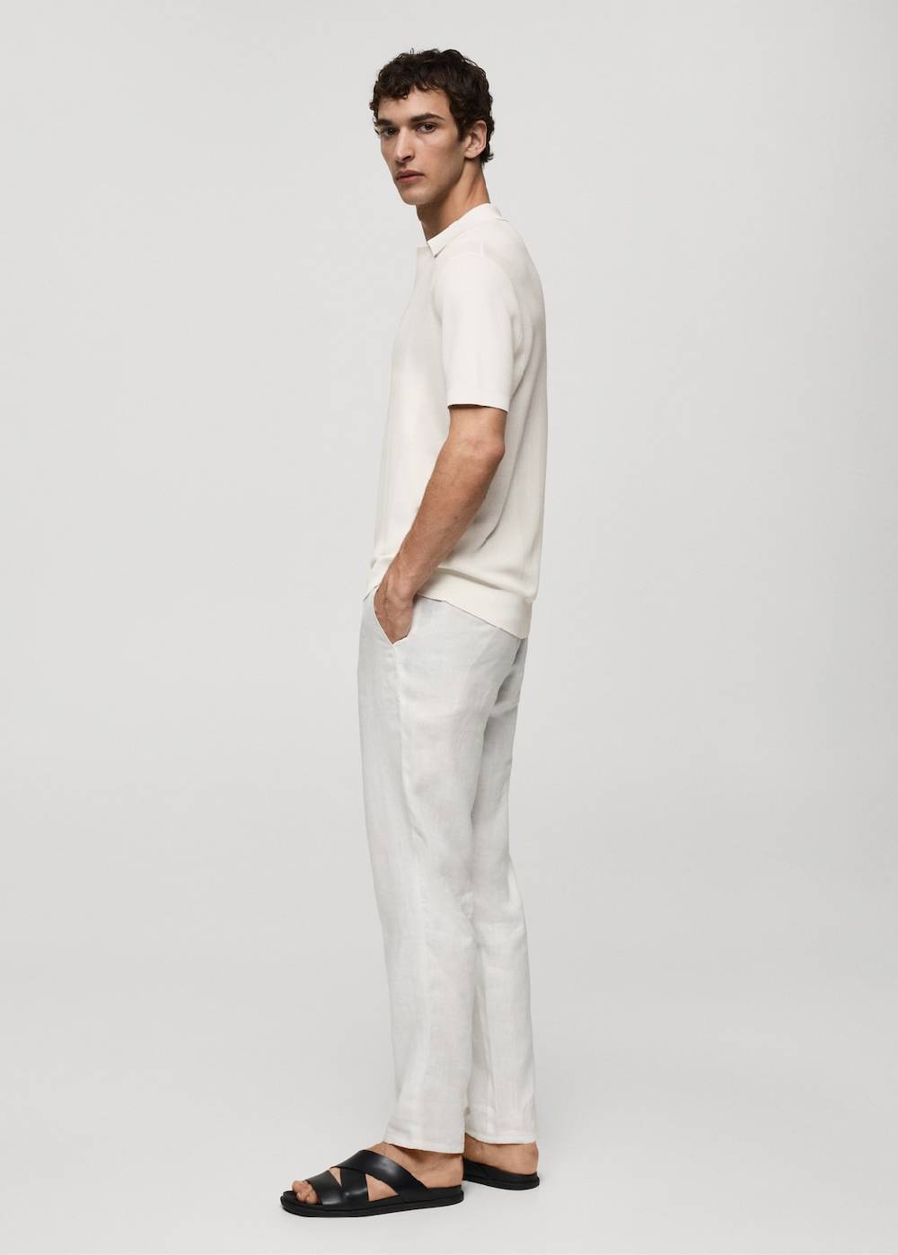 Mango Rippstrick-Poloshirt Bis zu 50% Rabatt