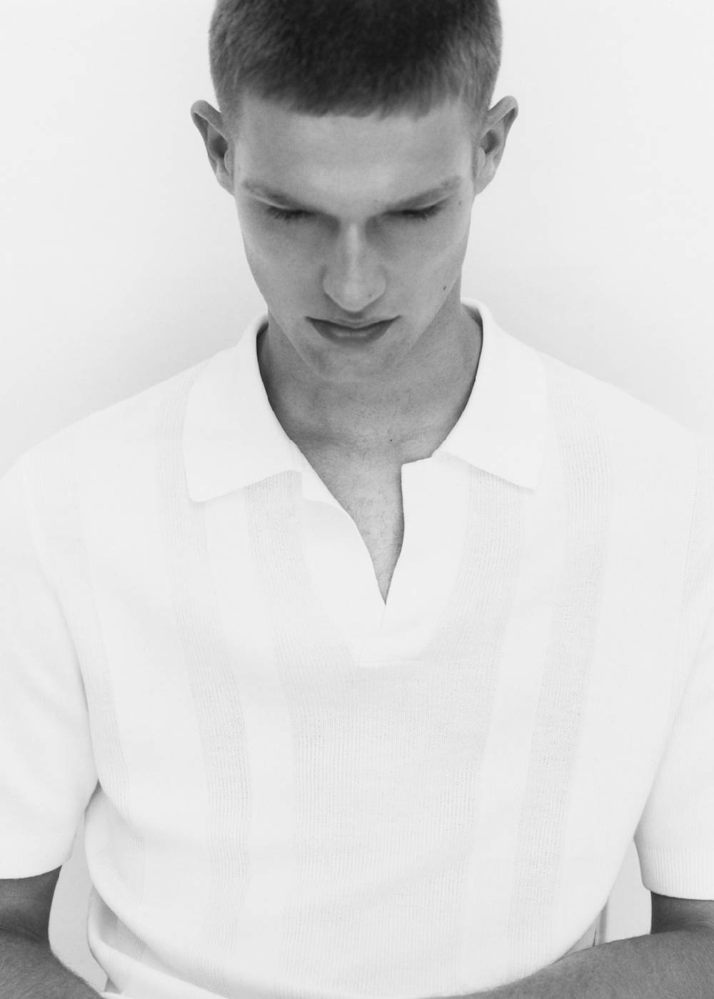 Mango Rippstrick-Poloshirt Bis zu 50% Rabatt