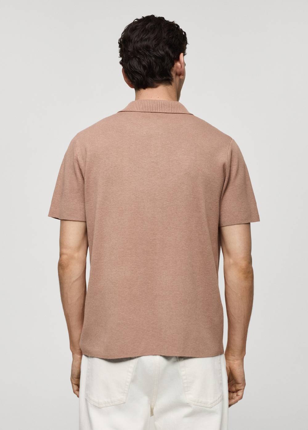 Mango Texturiertes Strick-Poloshirt aus Baumwolle Bis zu 65% Rabatt