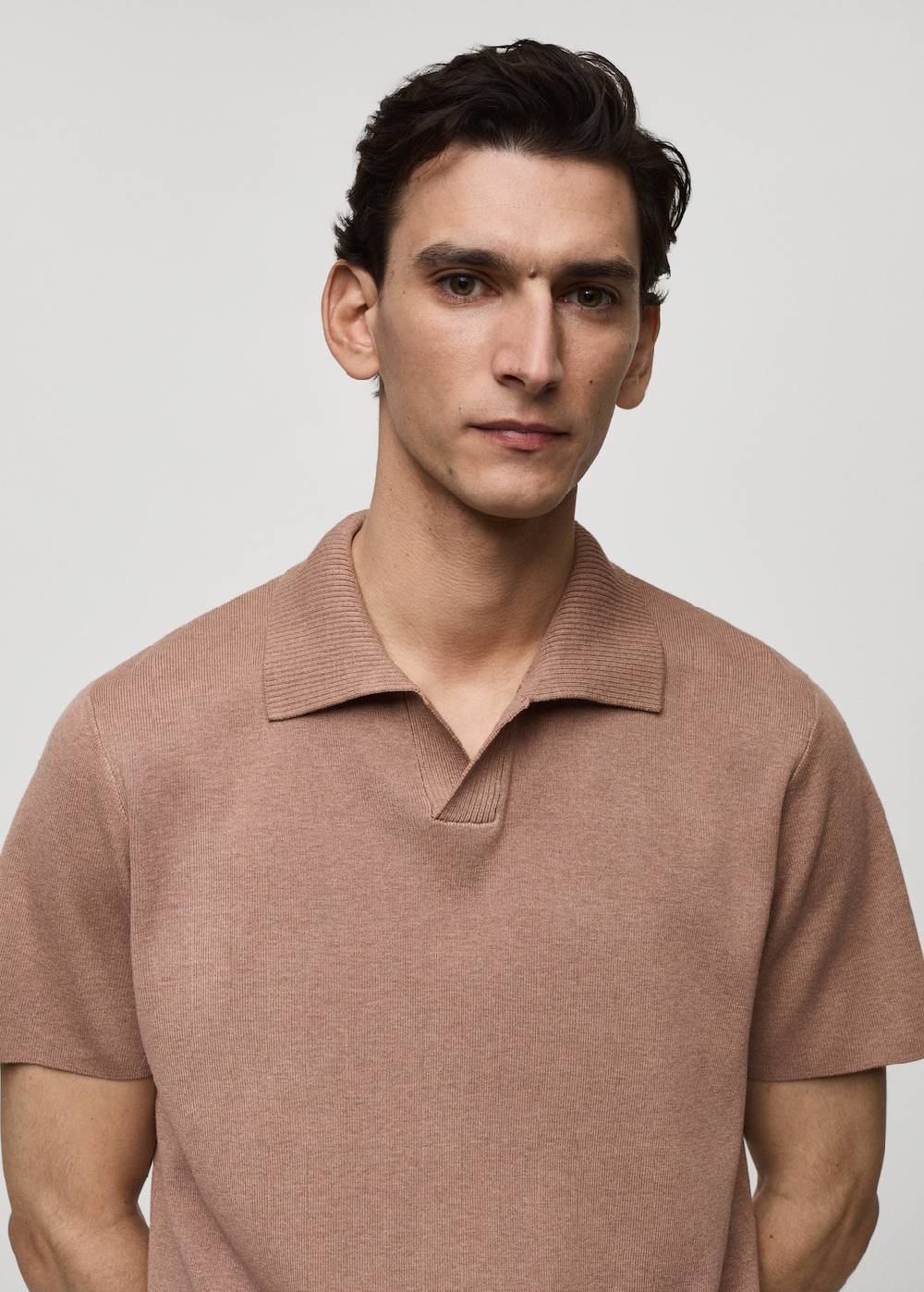 Mango Texturiertes Strick-Poloshirt aus Baumwolle Bis zu 65% Rabatt