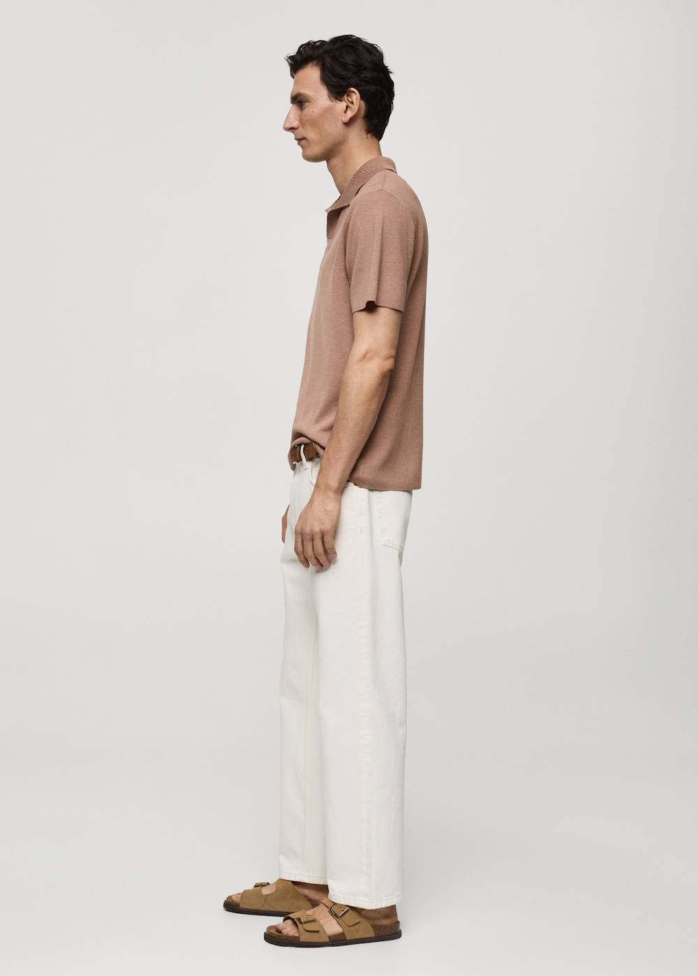 Mango Texturiertes Strick-Poloshirt aus Baumwolle Bis zu 65% Rabatt
