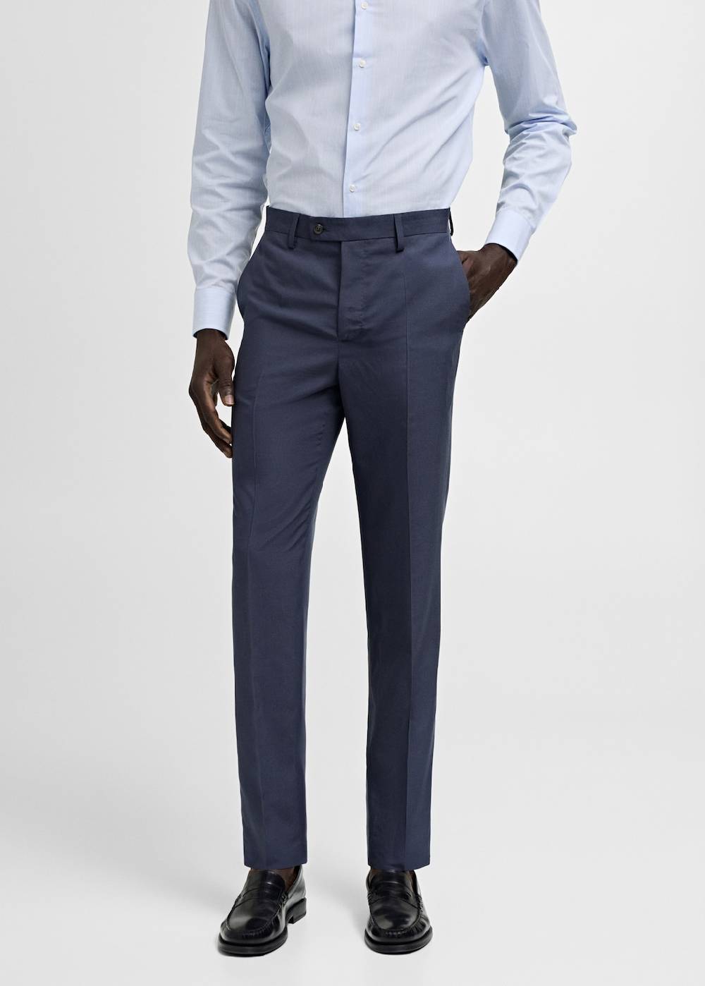 Mango Slim Fit-Anzughose aus Stretchstoff