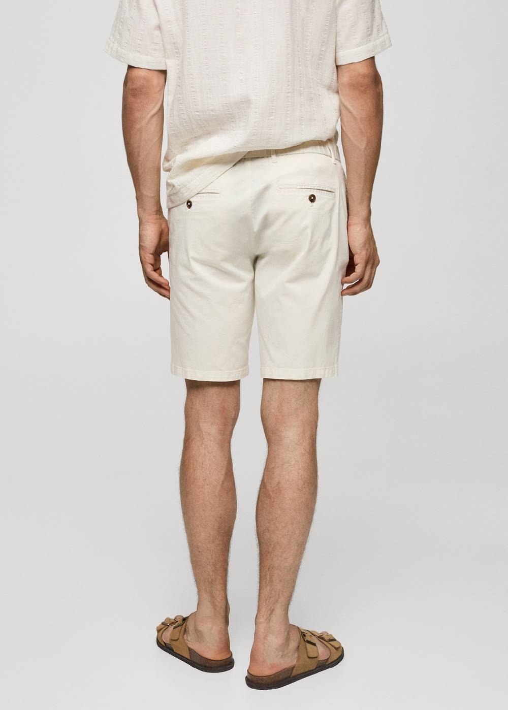 Mango Slim-Fit-Bermudashorts im Chino-Stil aus Baumwolle Kostenloser Versand international