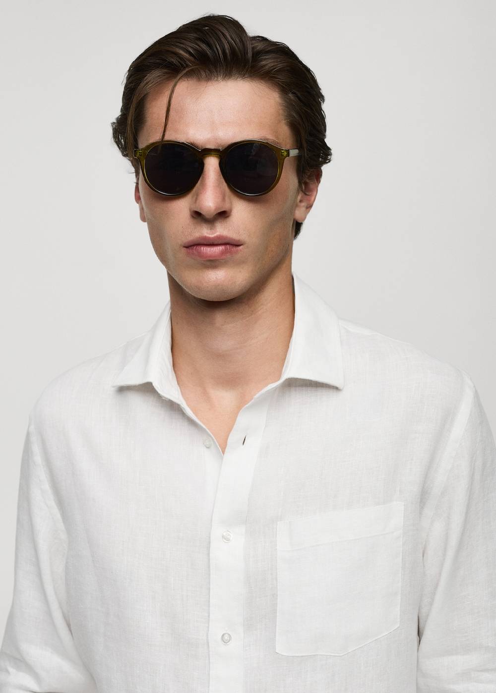 Mango Classic-Fit-Hemd aus 100 % Leinen 2025
