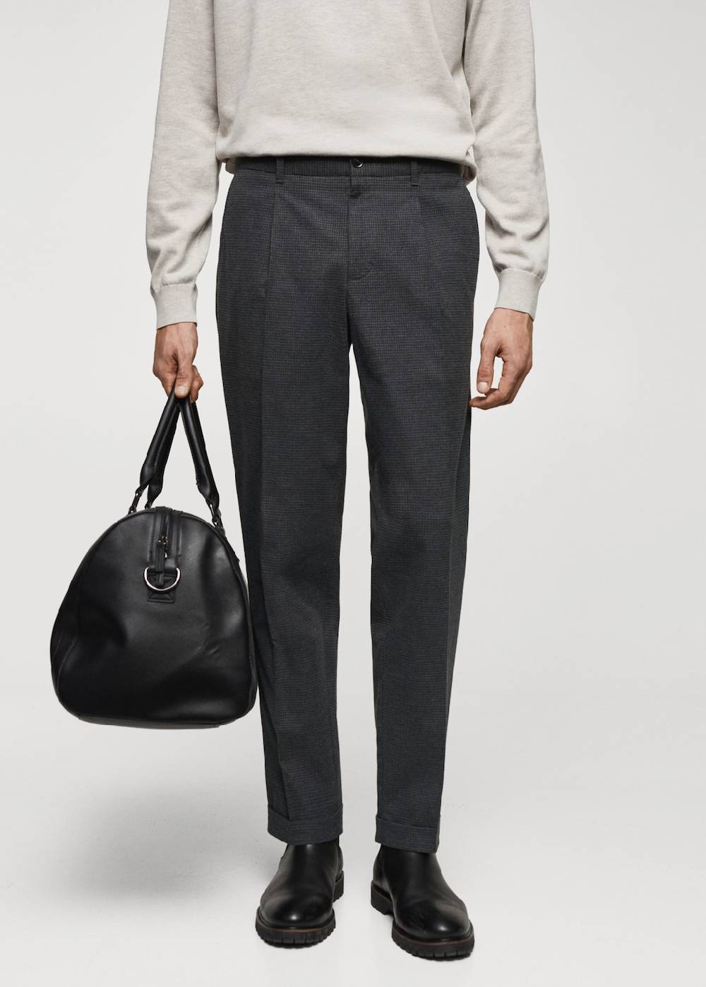 Mango Slim Fit-Baumwollhose Outlet