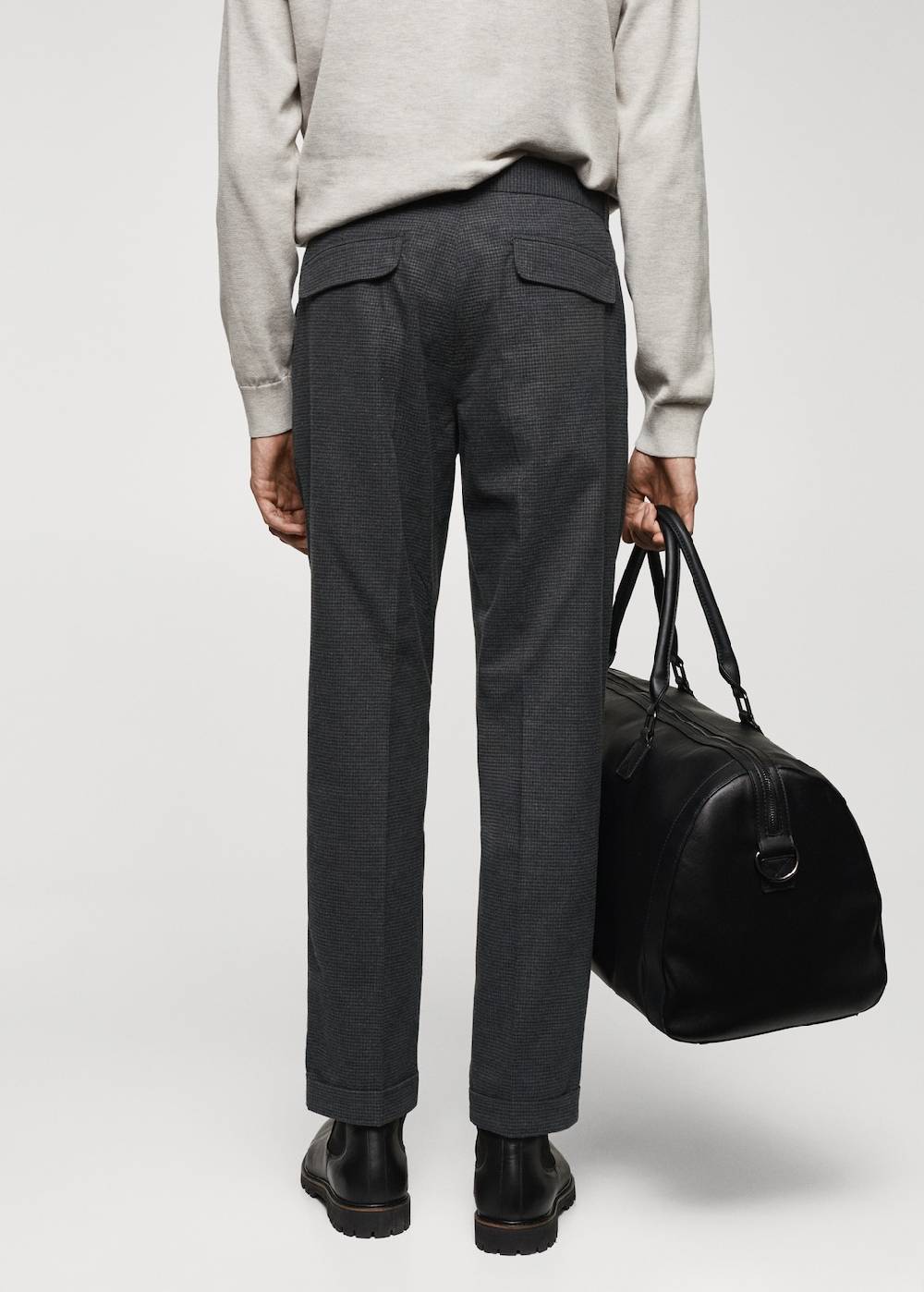 Mango Slim Fit-Baumwollhose Outlet