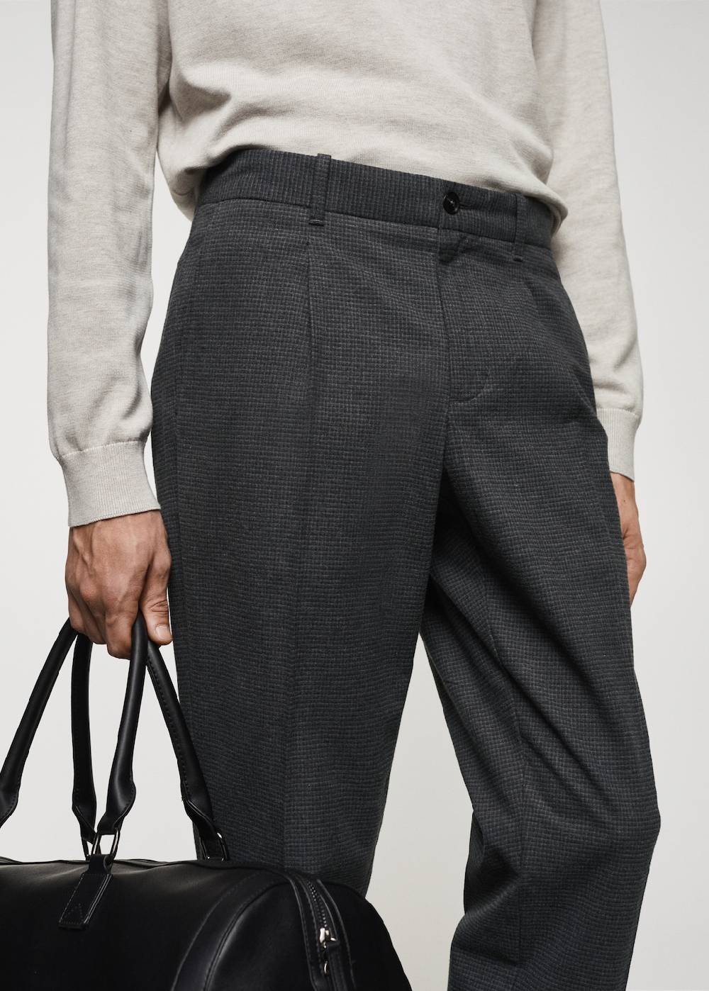 Mango Slim Fit-Baumwollhose Outlet