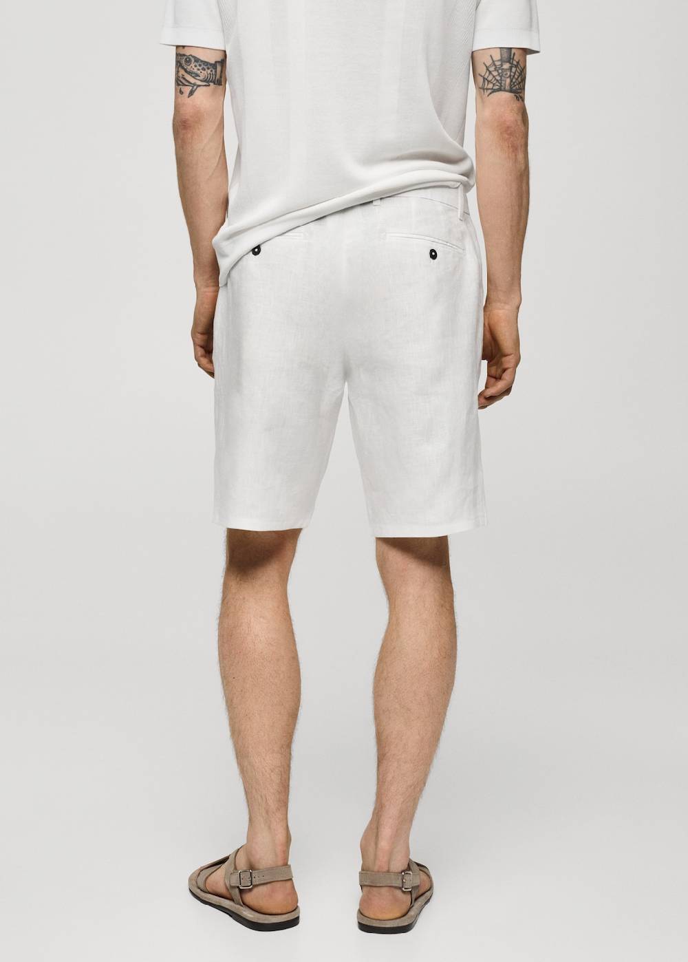 Mango Slim-Fit-Bermudashorts aus 100 % Leinen Angebote