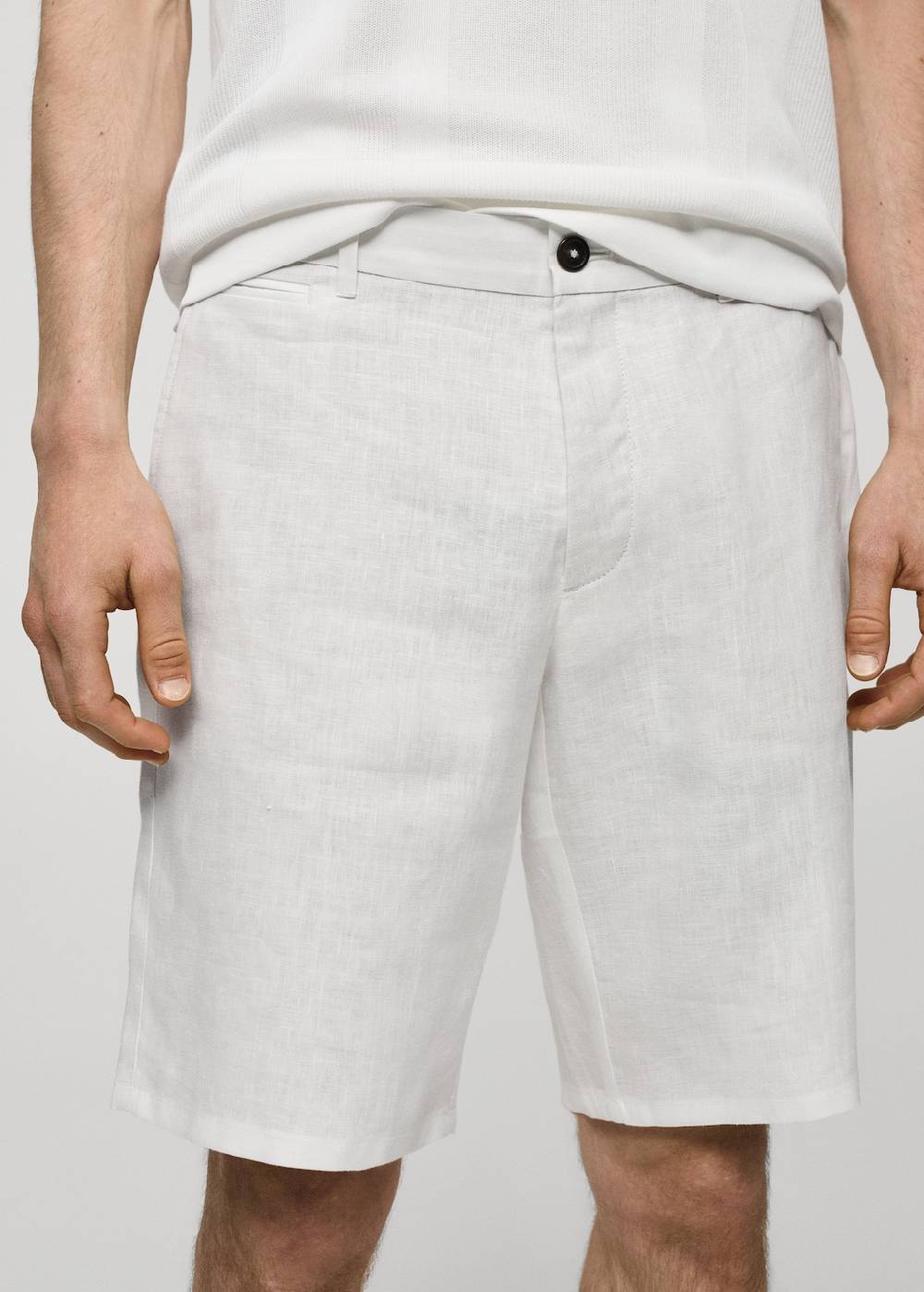 Mango Slim-Fit-Bermudashorts aus 100 % Leinen Angebote