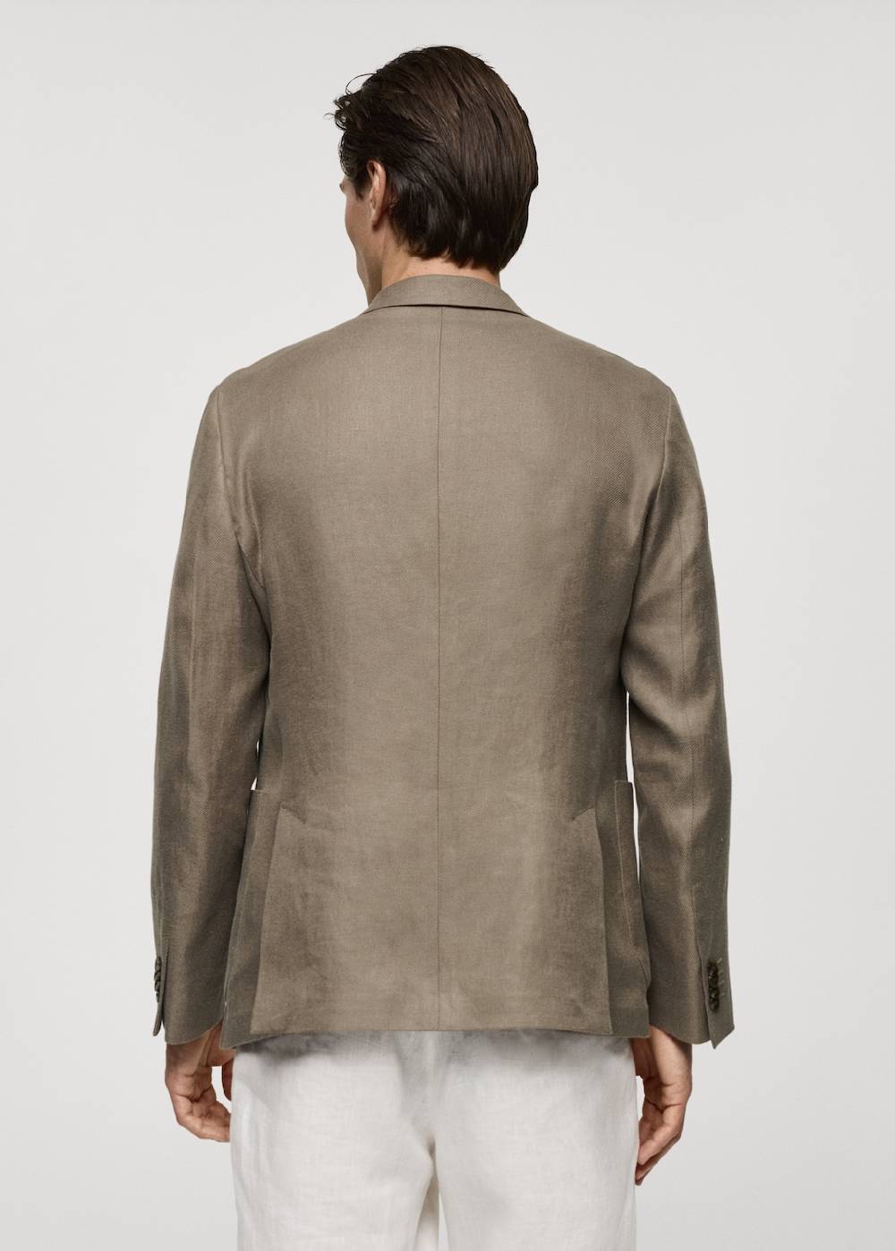 Mango Slim Fit-Blazer aus 100 % Leinen Meist gekauft
