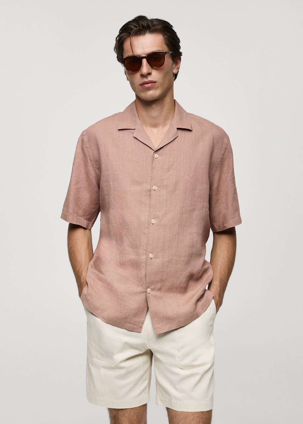 Mango Regular Fit-Hemd aus 100 % Leinen Fabrikpreis