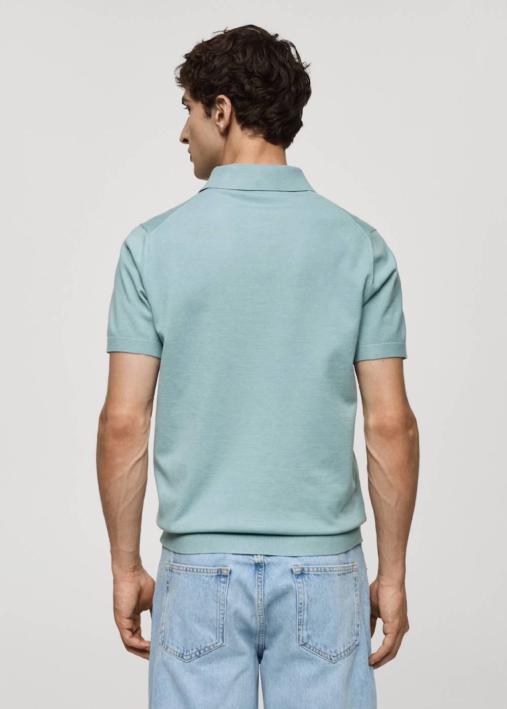 Mango Feinstrick-Poloshirt Rabatt