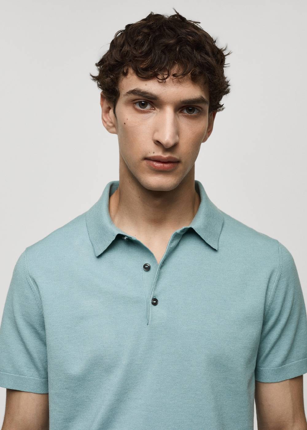 Mango Feinstrick-Poloshirt Rabatt