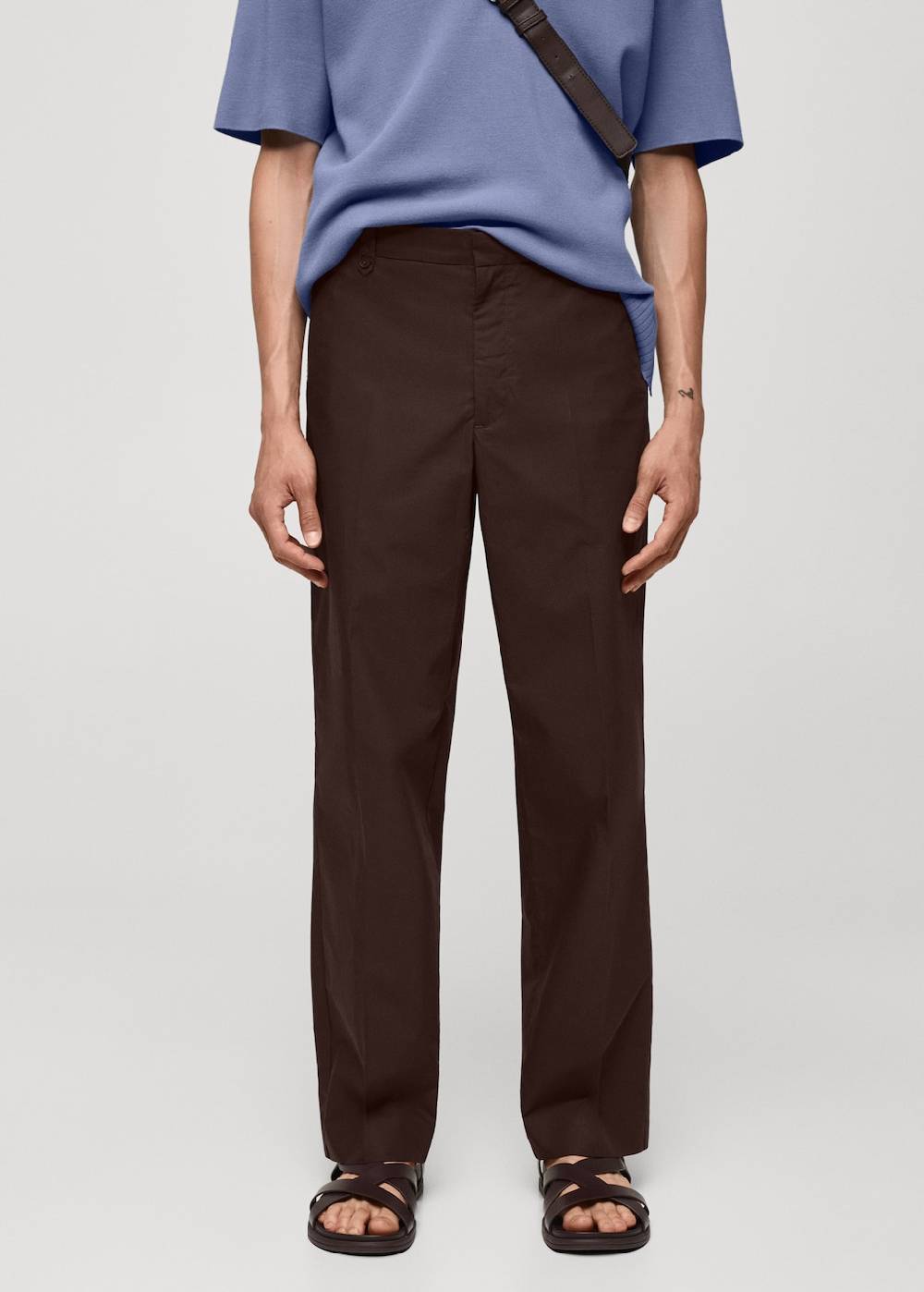 Mango Regular Fit-Hose aus 100 % Baumwolle Günstig kaufen
