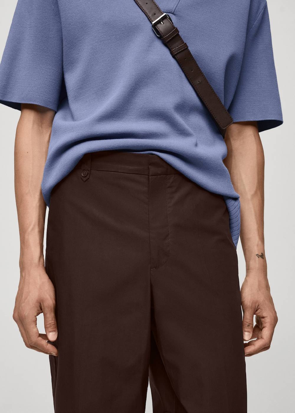 Mango Regular Fit-Hose aus 100 % Baumwolle Günstig kaufen