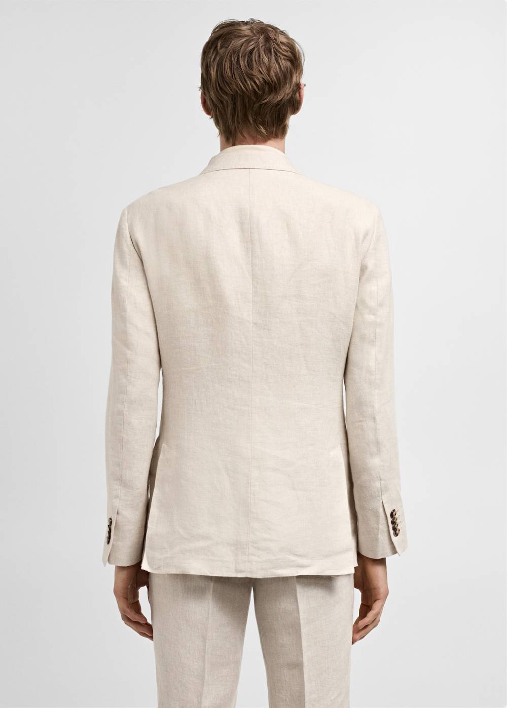 Mango Slim Fit-Anzugjacke aus 100 % Leinen Preisnachlass