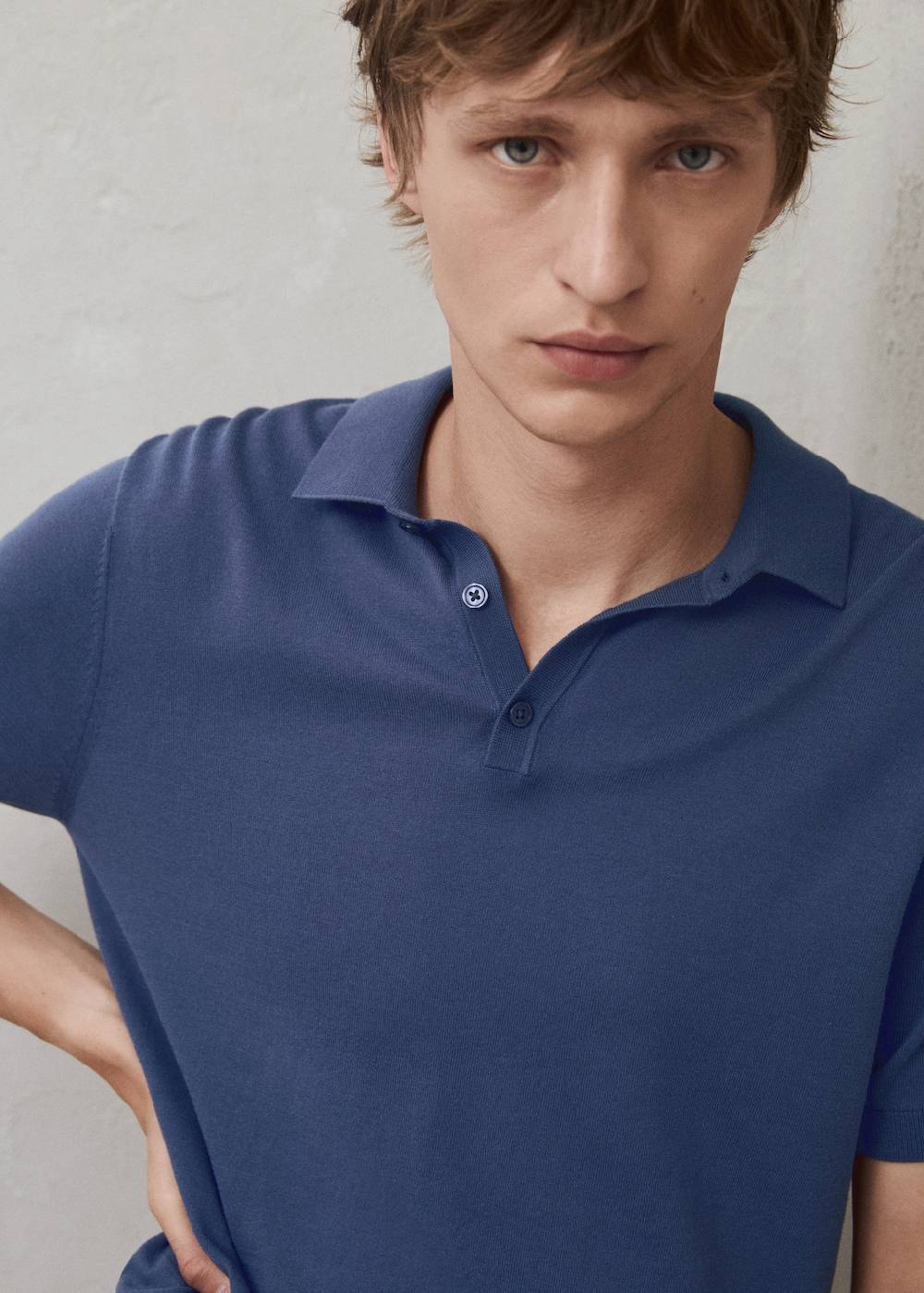 Mango Strick-Poloshirt aus 100 % Baumwolle Muttertagsangebot