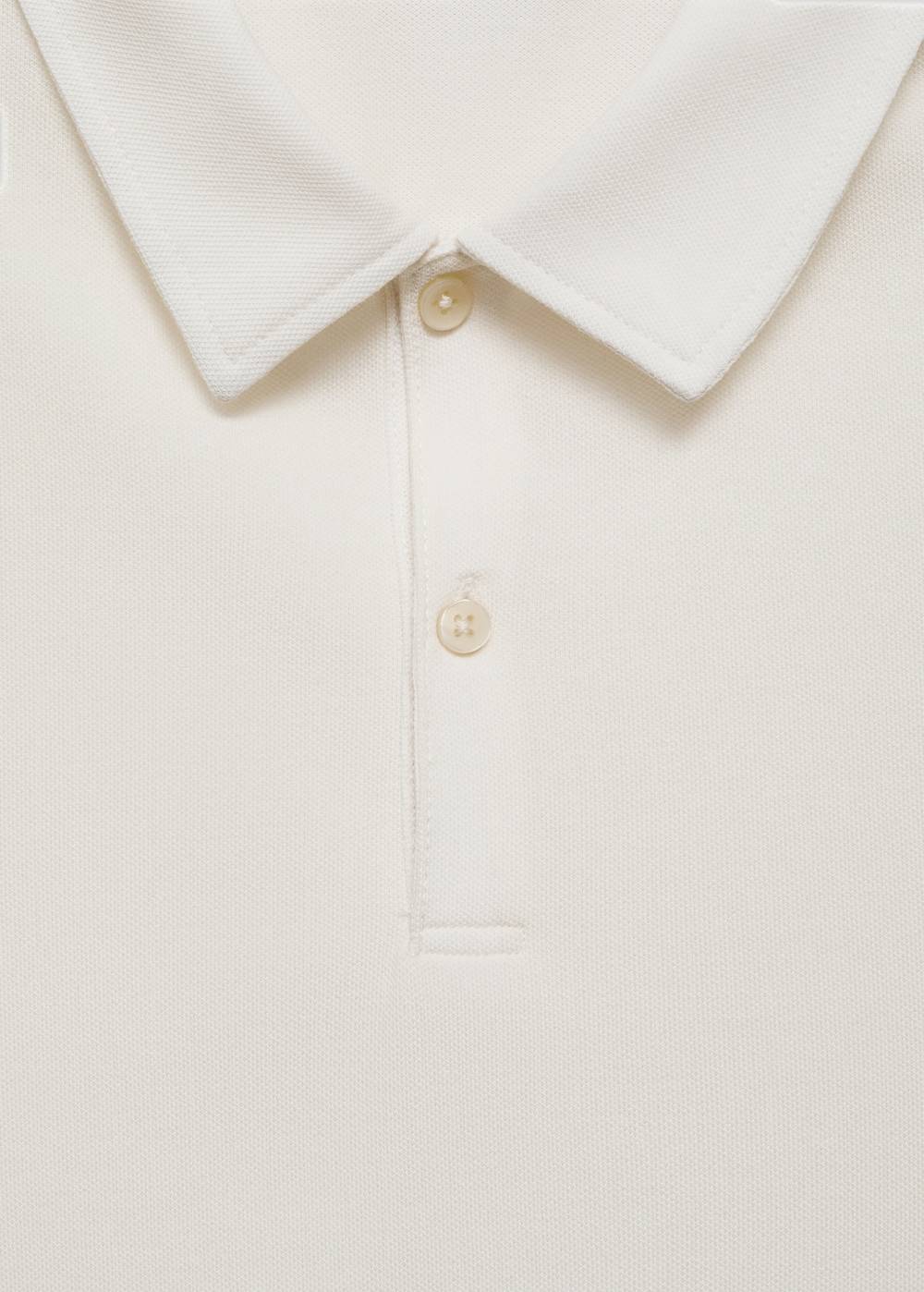 Mango Strukturiertes Slim-Fit-Poloshirt aus Baumwoll-Piqué Lagerräumung