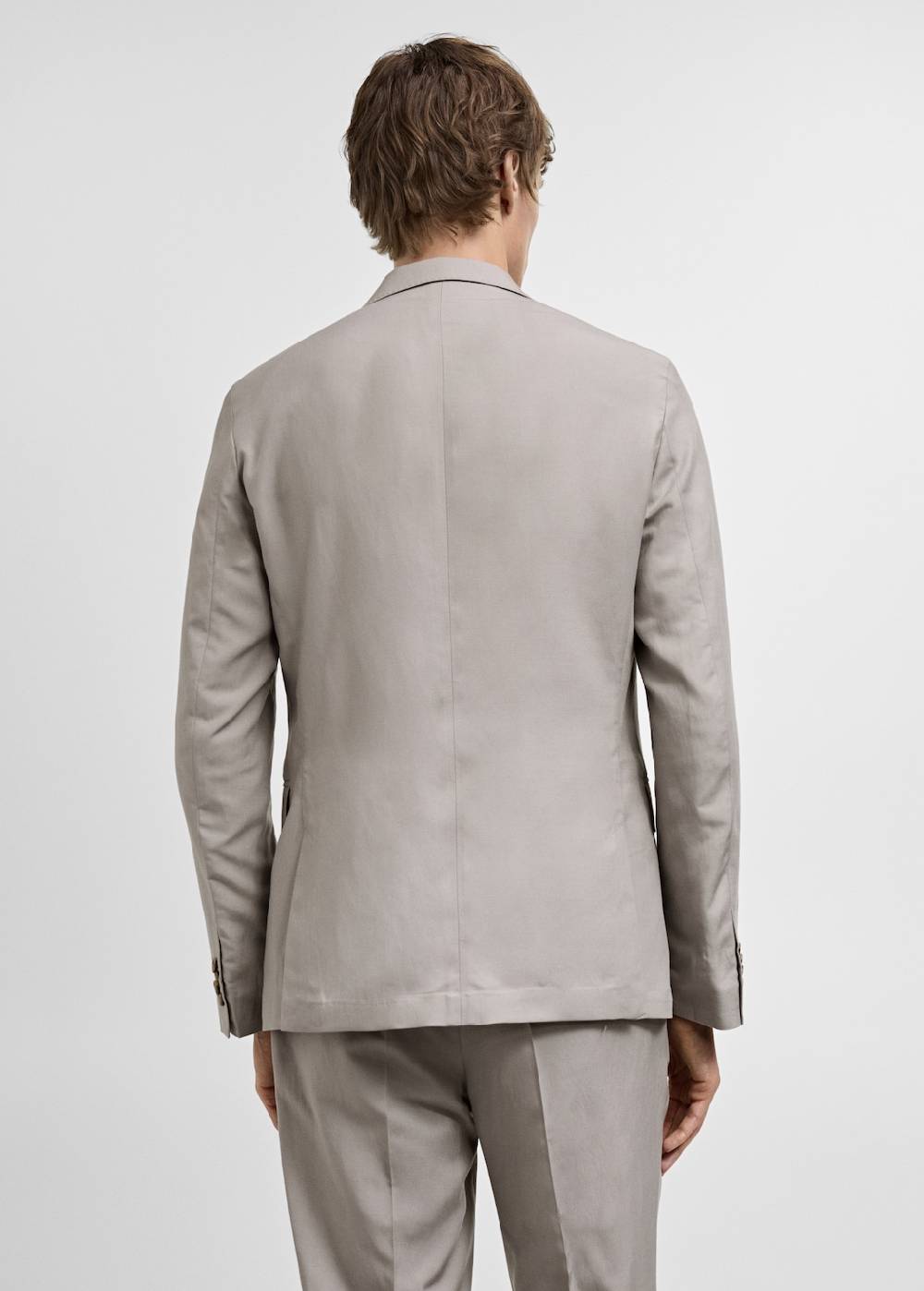 Mango Slim Fit-Anzugblazer aus Leinengemisch Heißer Verkauf