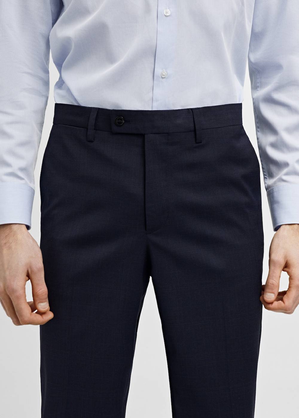 Mango Slim Fit-Anzughose aus Stretchstoff Top Angebot