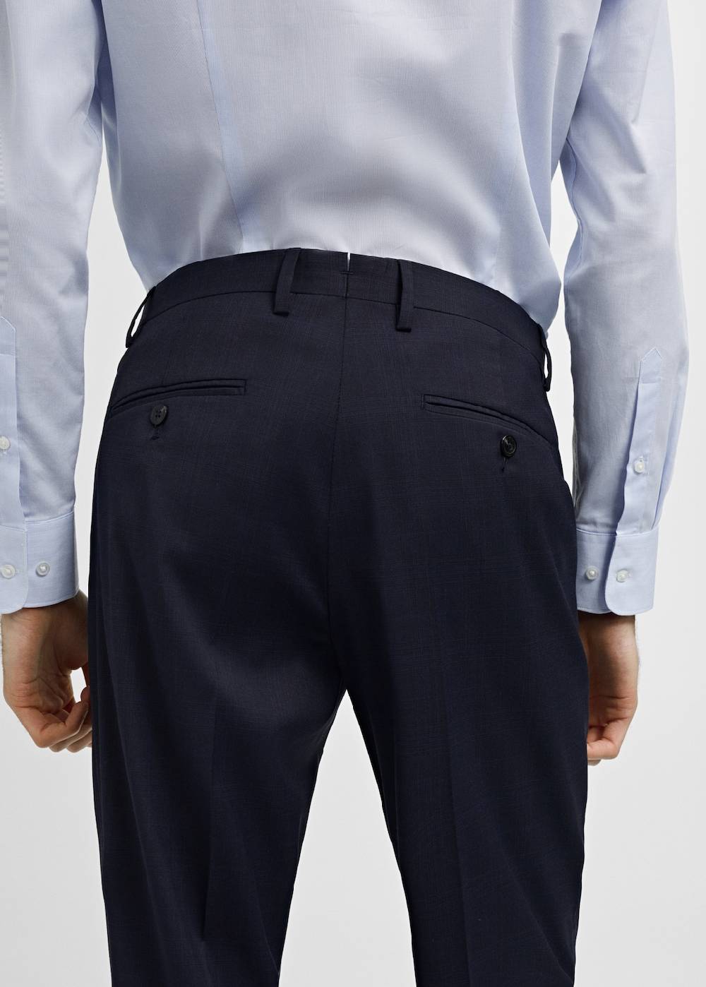 Mango Slim Fit-Anzughose aus Stretchstoff Top Angebot