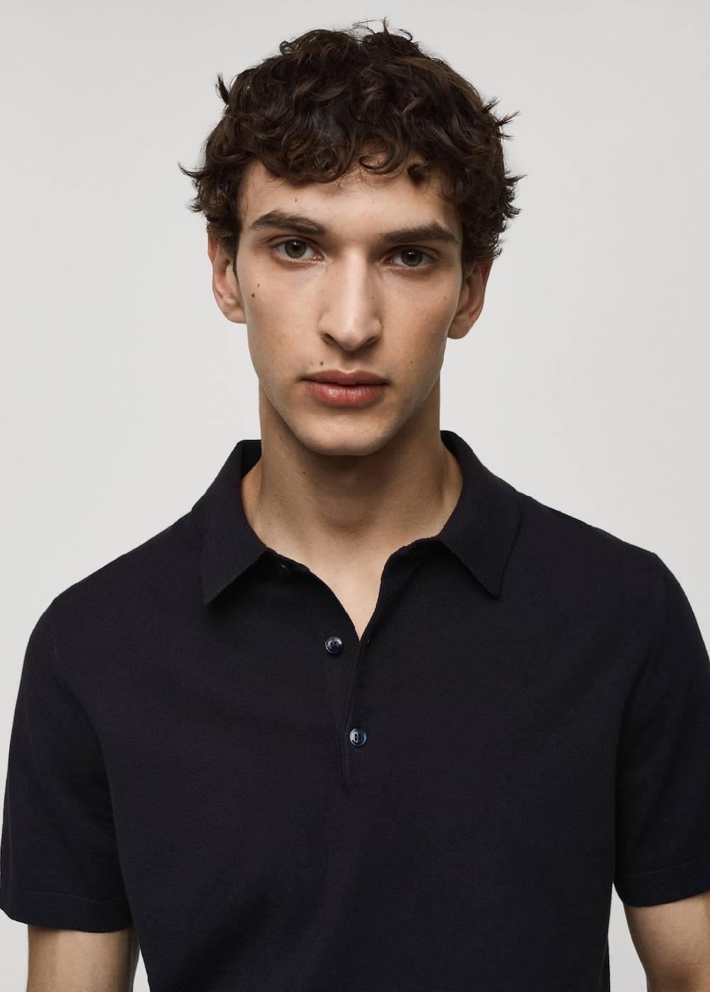 Mango Feinstrick-Poloshirt Sonderangebote