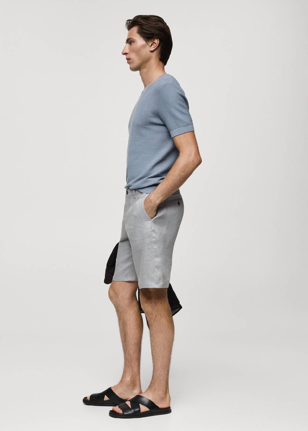 Mango Slim-Fit-Bermudashorts aus 100 % Leinen VIP-Rabatte