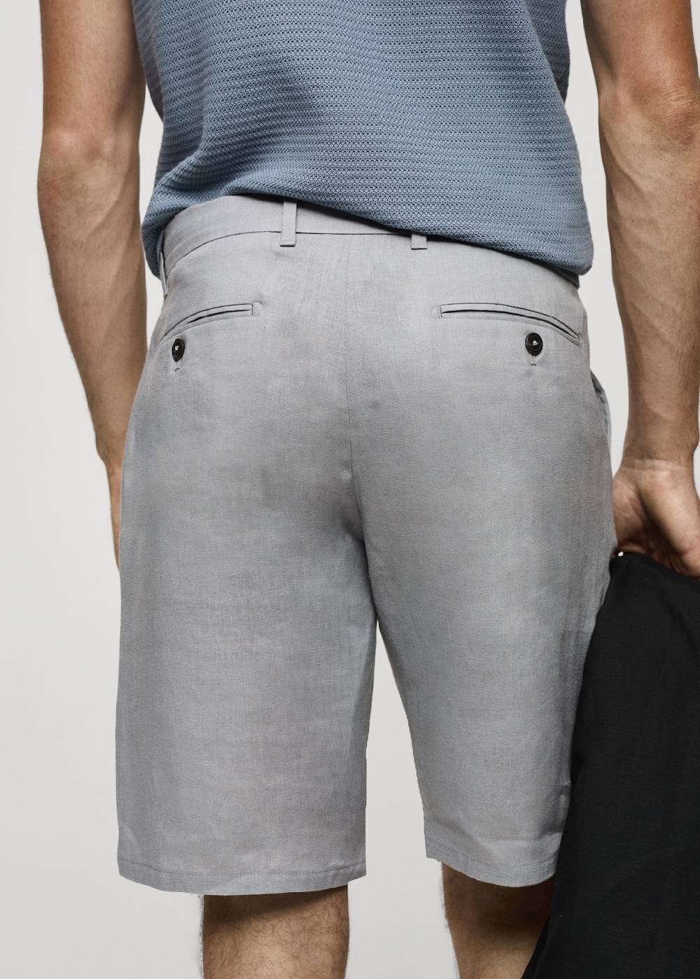 Mango Slim-Fit-Bermudashorts aus 100 % Leinen VIP-Rabatte