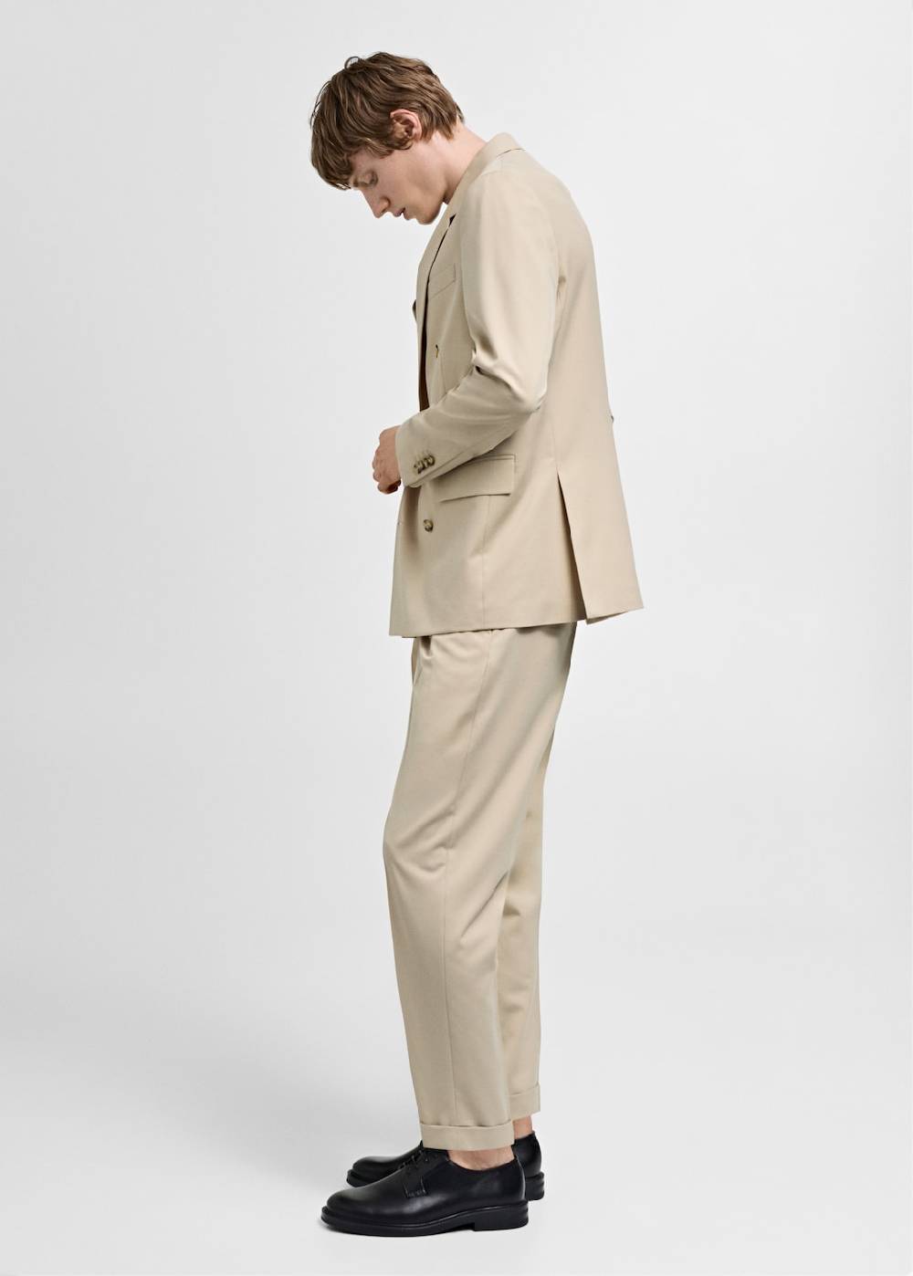Mango Zweireihiges Regular Fit-Anzugsakko Super Sparpreis