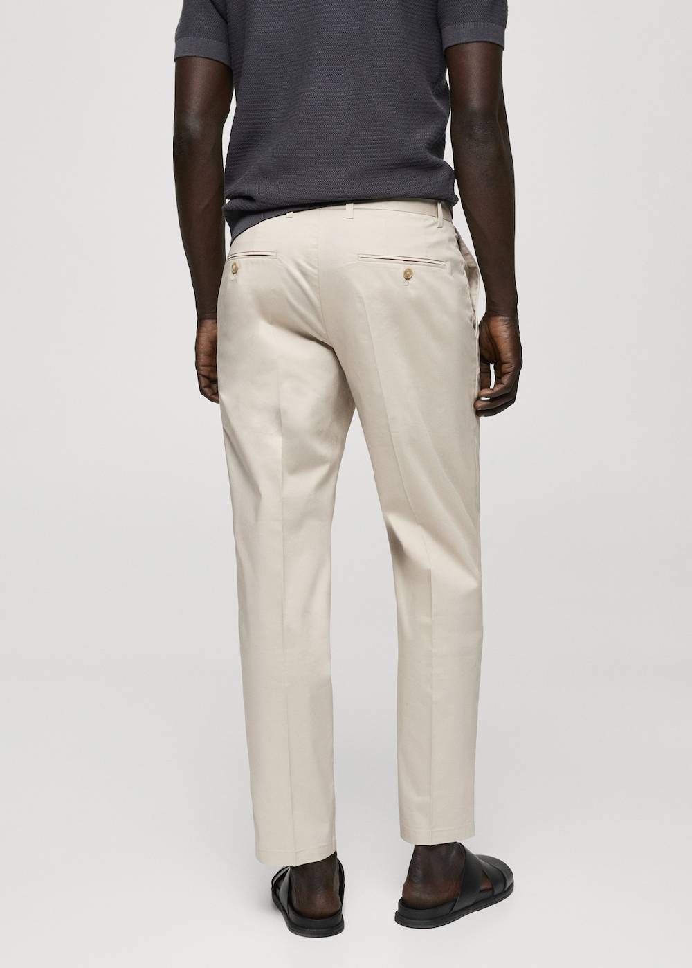 Mango Slim Fit-Bundfaltenhose aus Baumwolle Letzte 3 Tage