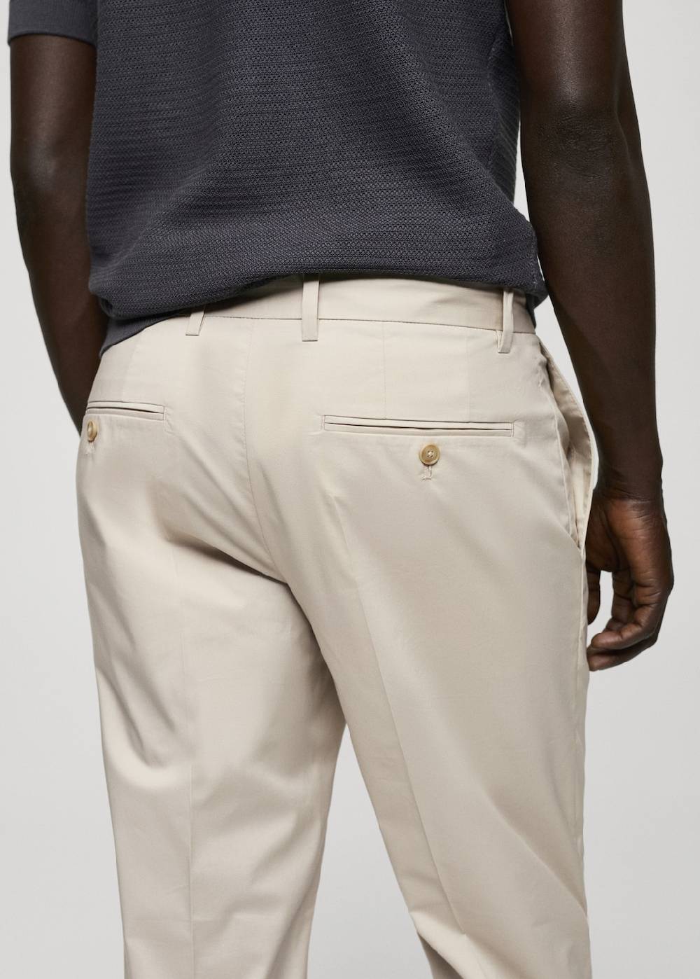 Mango Slim Fit-Bundfaltenhose aus Baumwolle Letzte 3 Tage