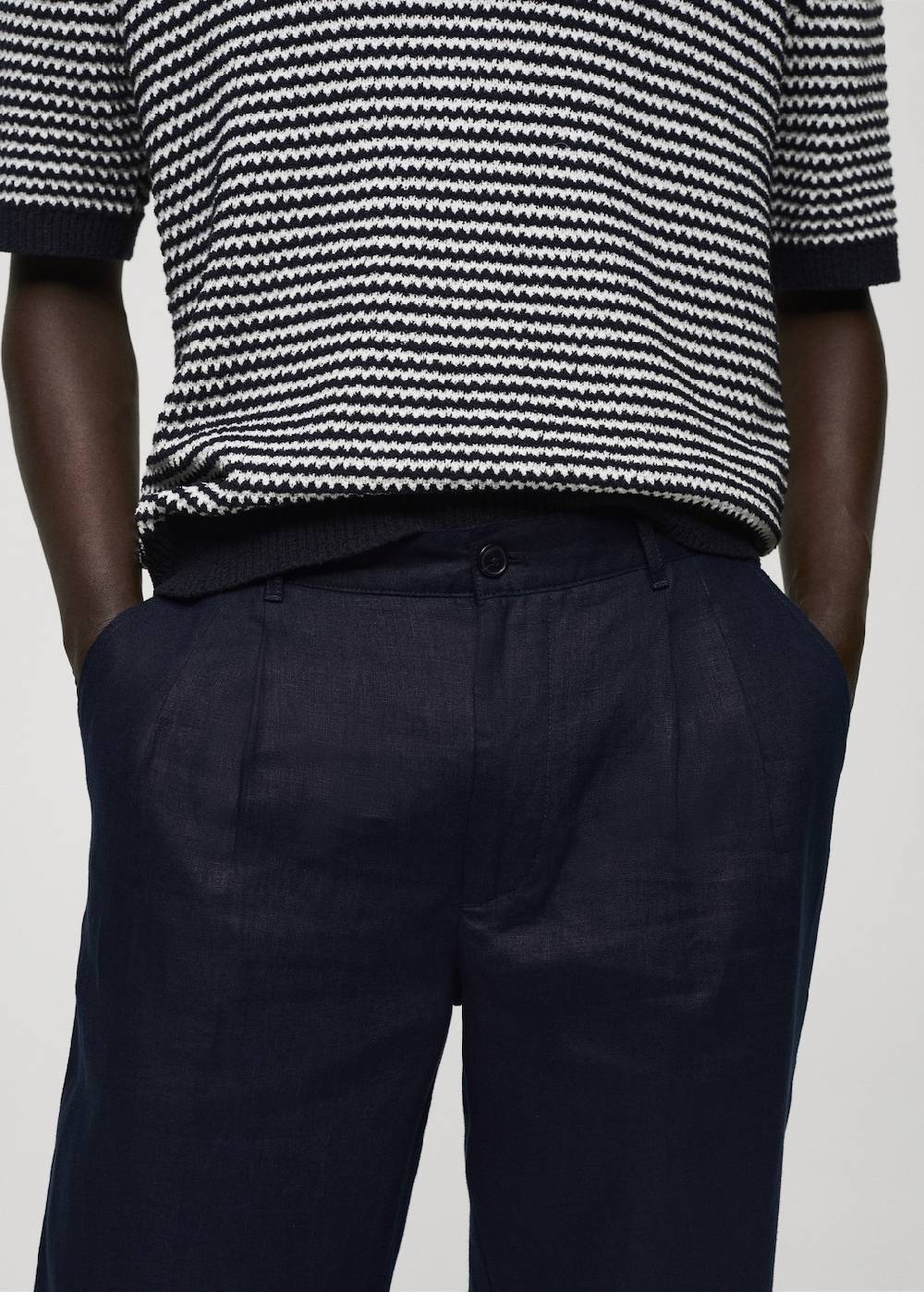 Mango Relaxed-Fit-Hose aus 100 % Leinen Zeitbegrenzte Promotion