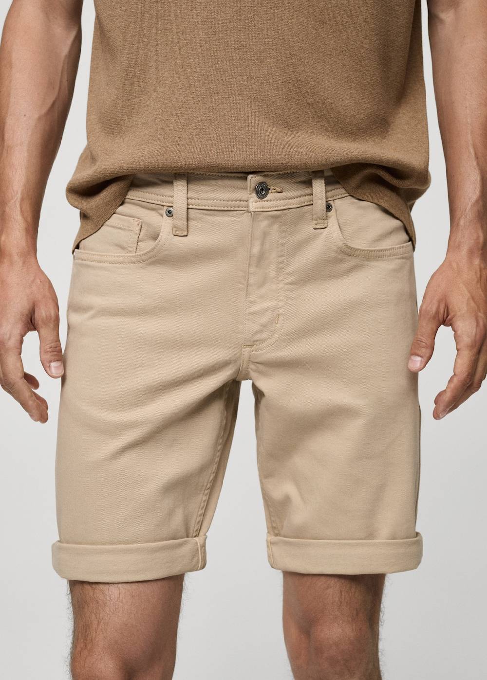 Mango Slim Fit-Jeans-Bermudashorts Bis zu 50% Rabatt