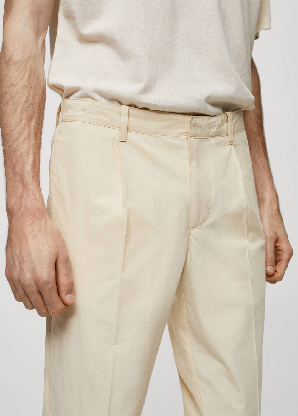 Mango Slim-Fit-Hose aus 100 % Baumwolle Bis zu 60% Rabatt